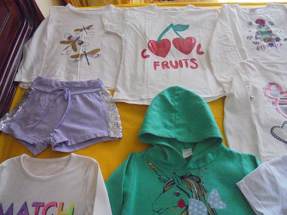 lote de roupa de menina o livro Alberto na Antártida