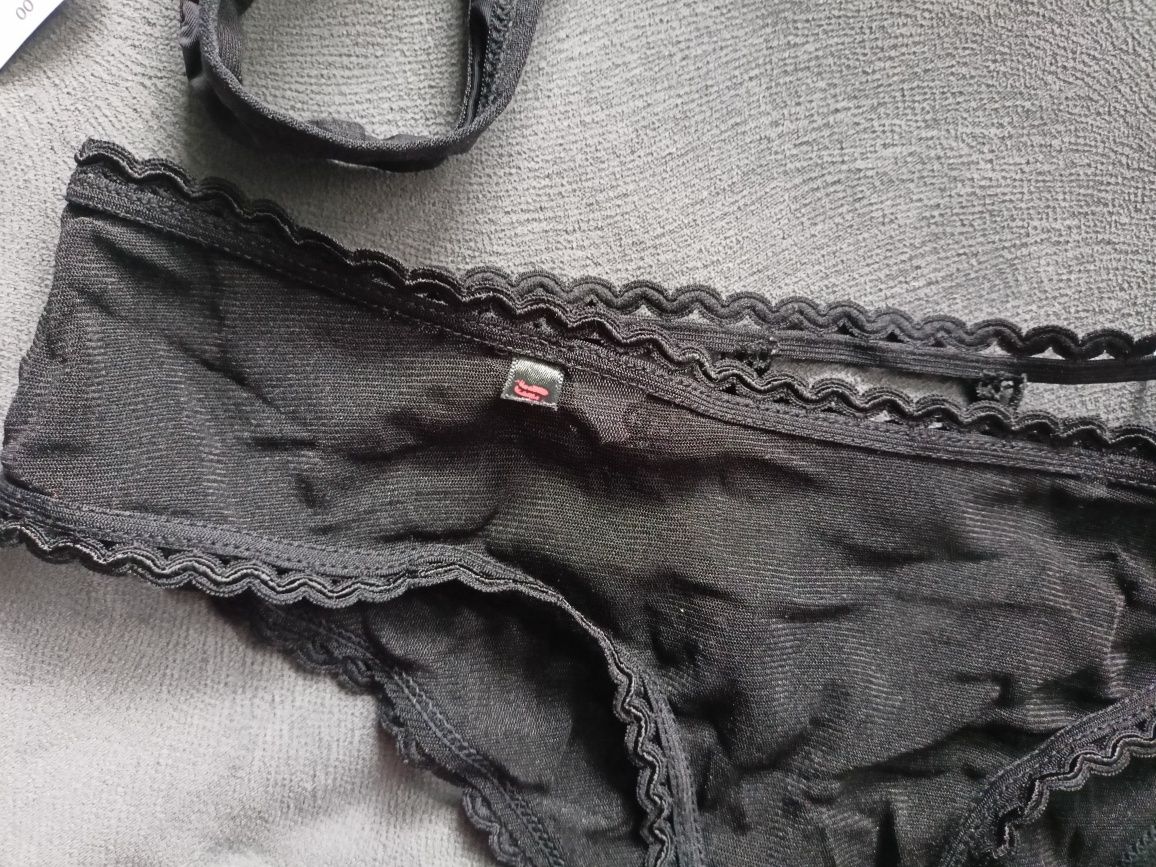 Nowe majtki figi stringi obsessive s/m czarne