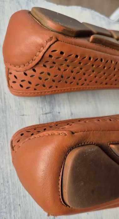 Oryginalne bity baleriny ze skóry Michael Kors r. 9,5 (40) brązowe log