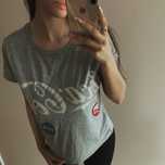 szara koszulka coca cola t shirt top basic naszywki