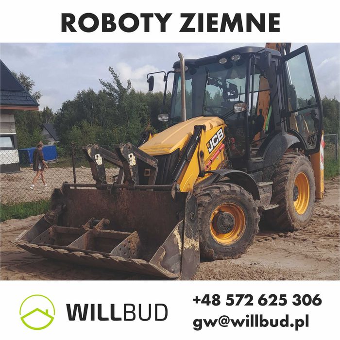 Usługi koparko-ładowarką + operator