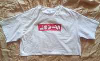 Бренд Levis-оригинал -короткая футболка с принтом оверсайз кроп-топ