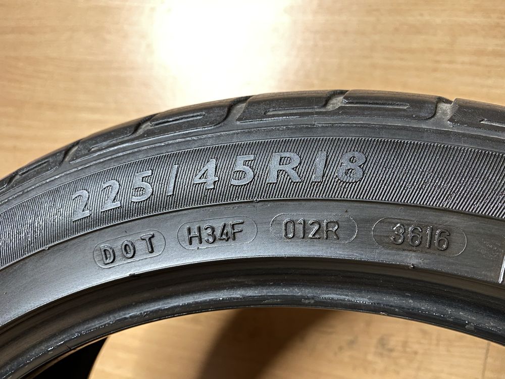 225/45/18 Dunlop SP Sport 01 Літо комплект шин