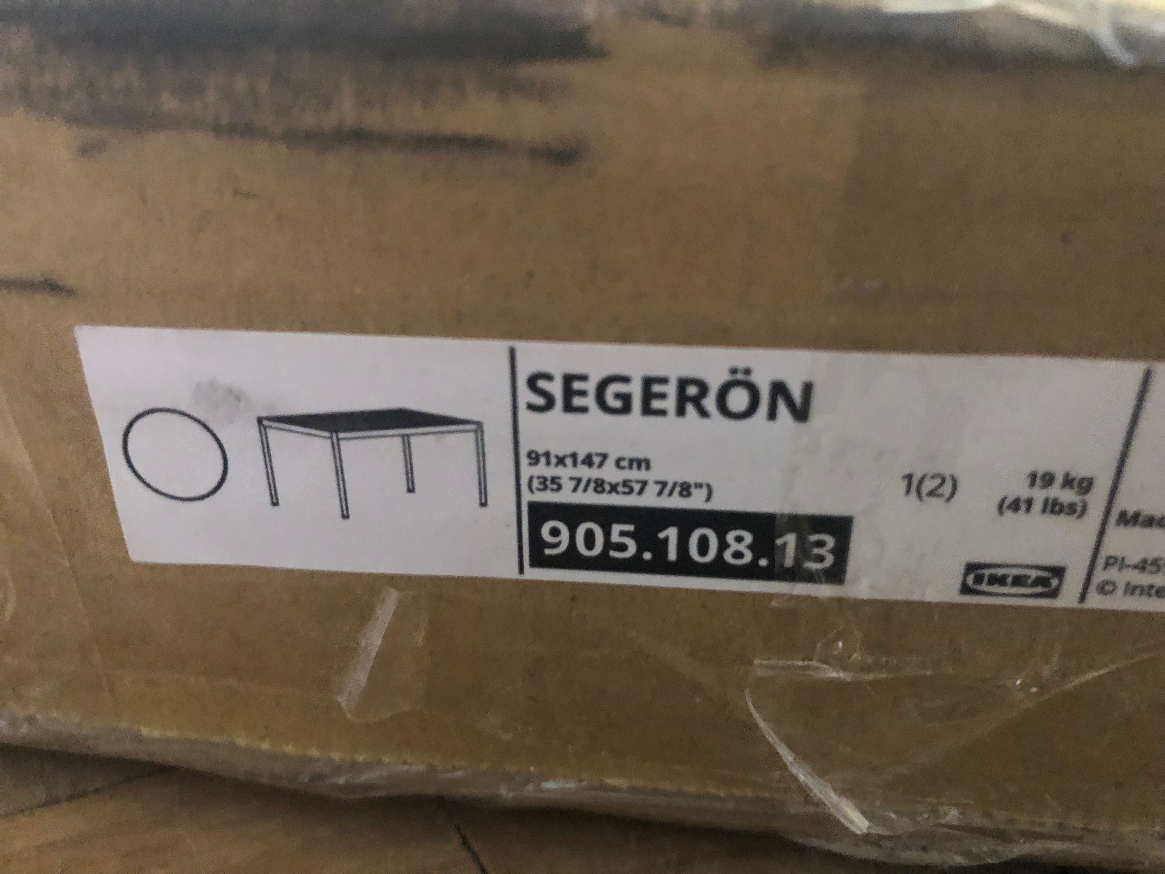 Ikea SEGERÖN
Stół, ogrodowy, biały/beżowy, 91x147 cm