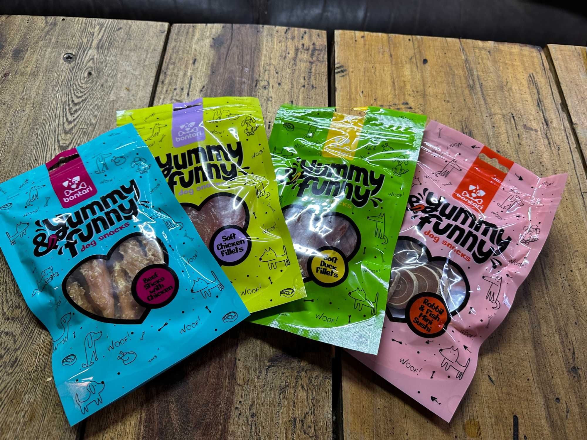 Yummy & Funny dog snacks !!! Mini sushi królik ryba 80g NOWOŚĆ !