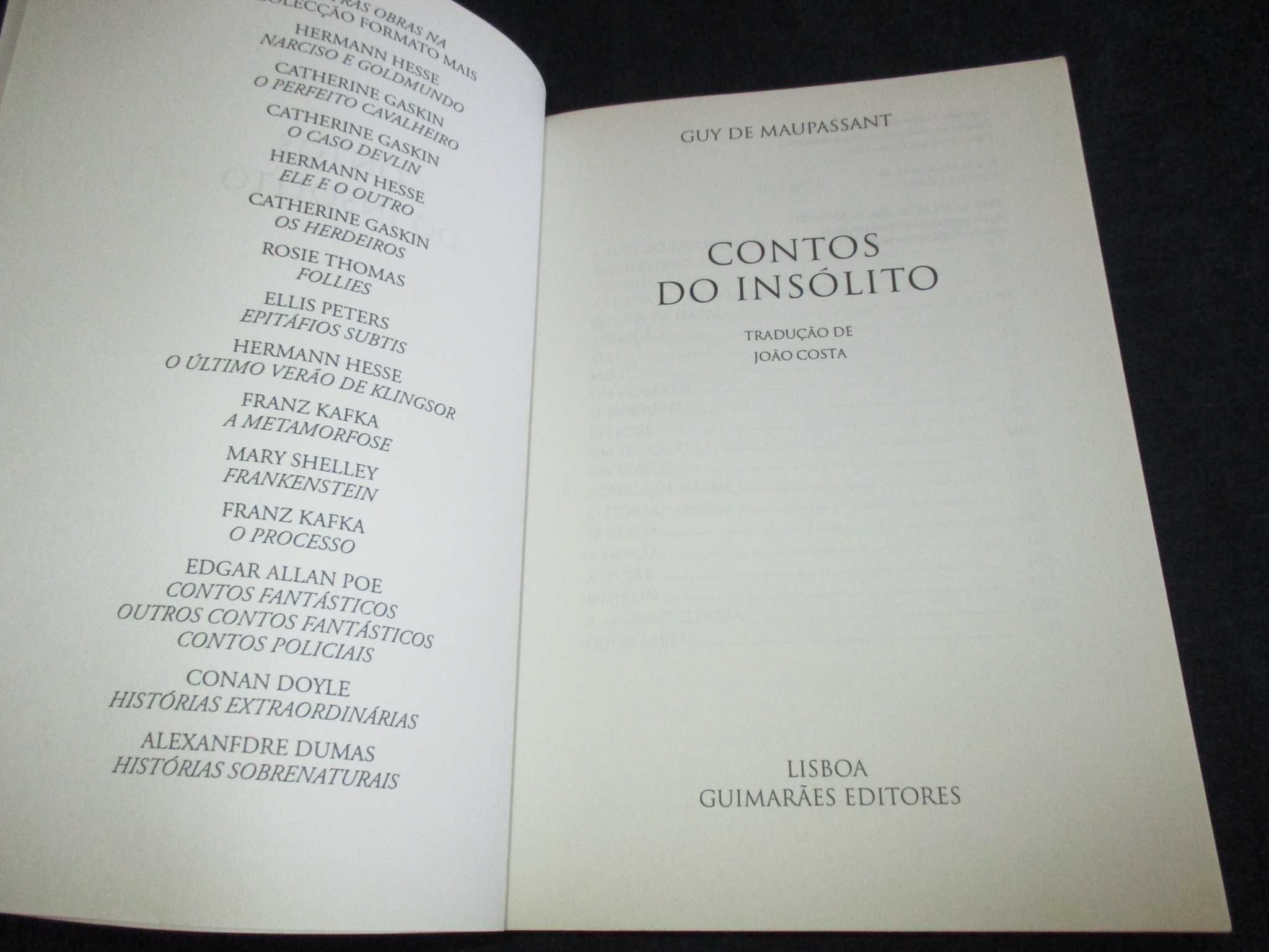 Livro Contos do Insólito Guy de Maupassant