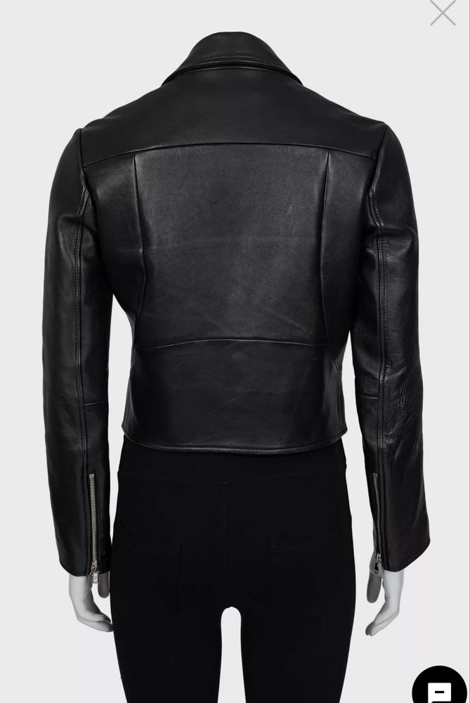 Жіноча шкіряна курточка Sandro bazhane Ttswtrs moncler gots label