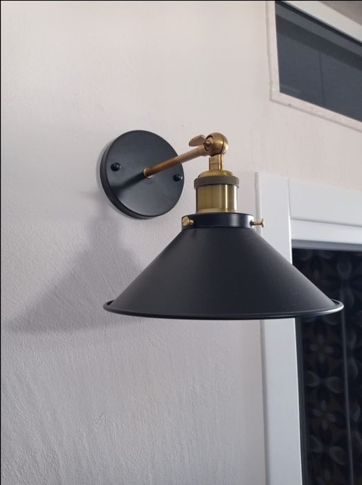 Zestaw dwóch kinkietów w stylu vintage loft industrial do salonu