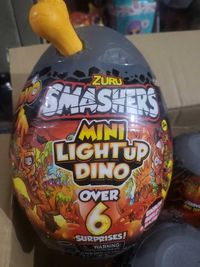 Яйцо сюрприз с динозавром ZURU Smashers mini light up dino