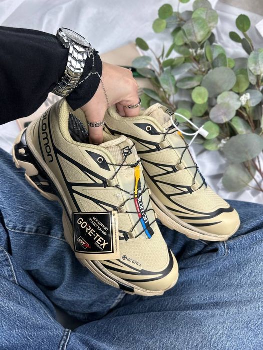 Salomon XT-6 Beige Gore Tex