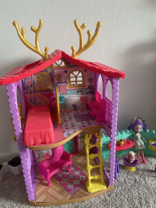 Enchantimals домик данессы и кукла с питомцем