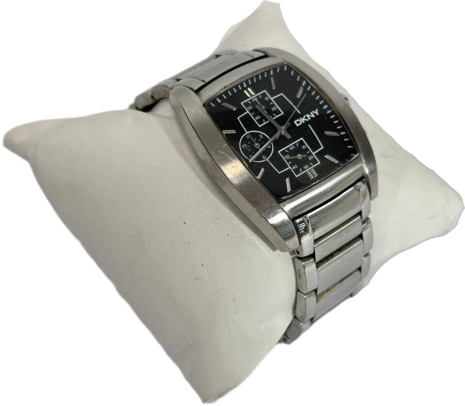Zegarek męski kwarcowy srebrny DKNY NY1234 elegancki