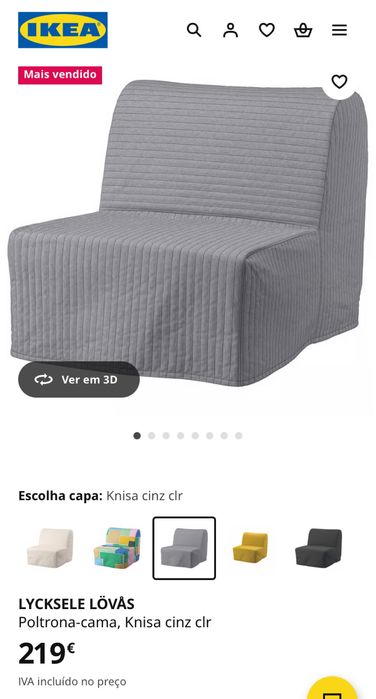 Sofá cama 1 lugar IKEA