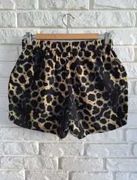 Vero Moda M Panterkowe Szorty na gumie Leopard Print Shorts Spodenki