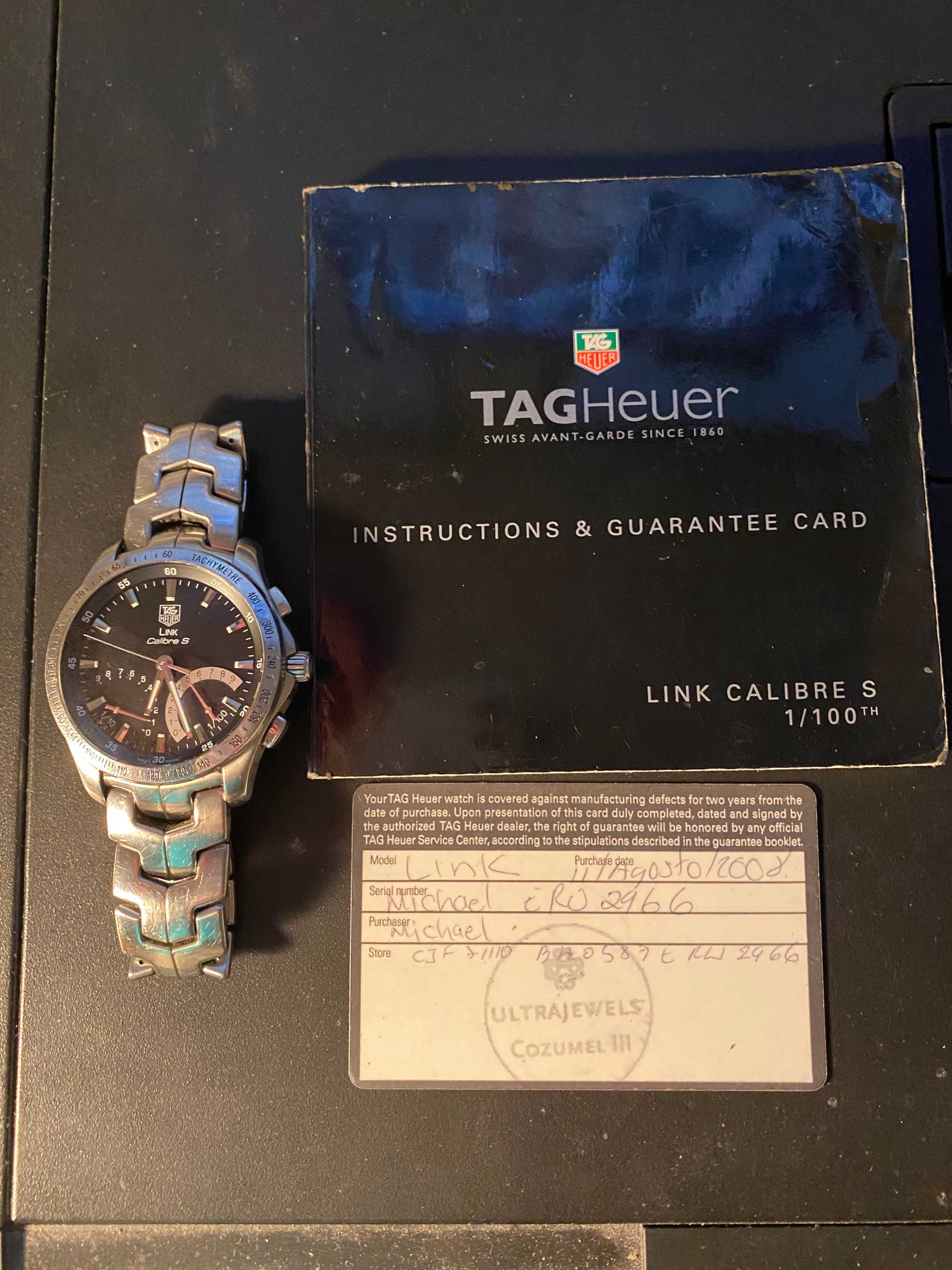 Tag Heuer Link Calibre S - zakupiony w autoryzowanym salonie, 1 właś.