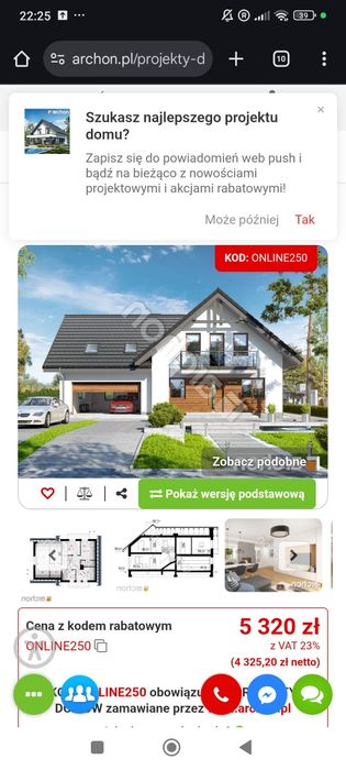 Odsprzedam projekt Dom w rododendronach 24G2N