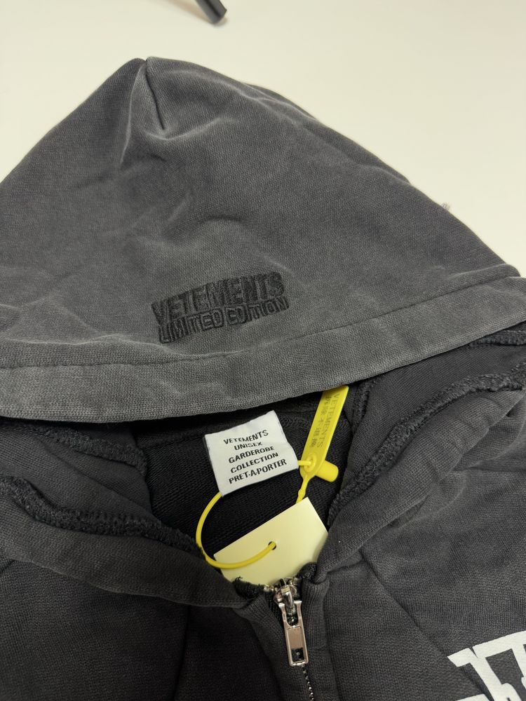 Зіп худі Vetements Fan? Yes, I Am S Zip up