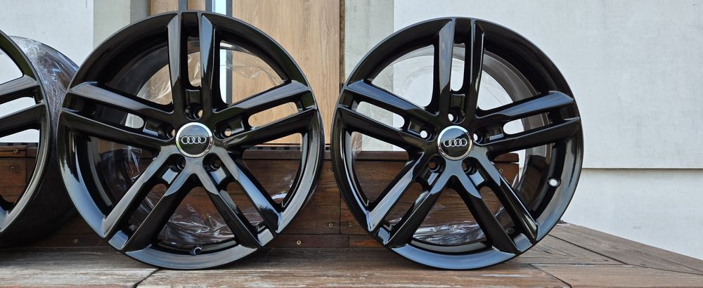 18 5x112 OEM AUDI S-line a4 b8 b9 a5 a6 c7 c8 a7 a8 q3 q5 czarny piano