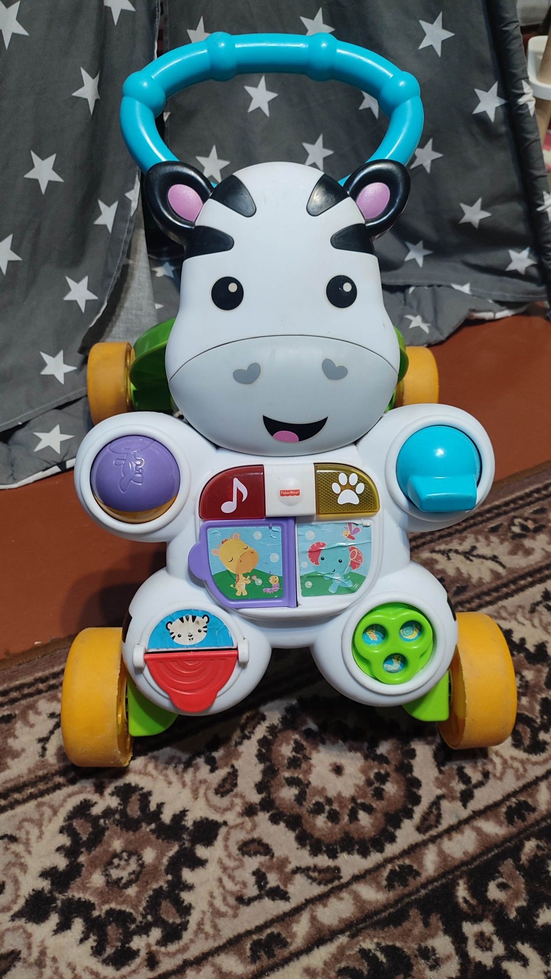 Інтерактивні ходунки толокар Fisher Price зебра