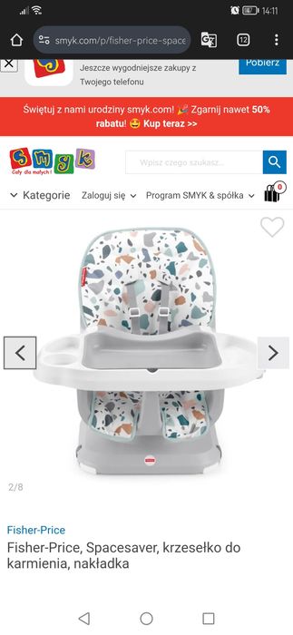 Krzesełko do karmienia fisher price