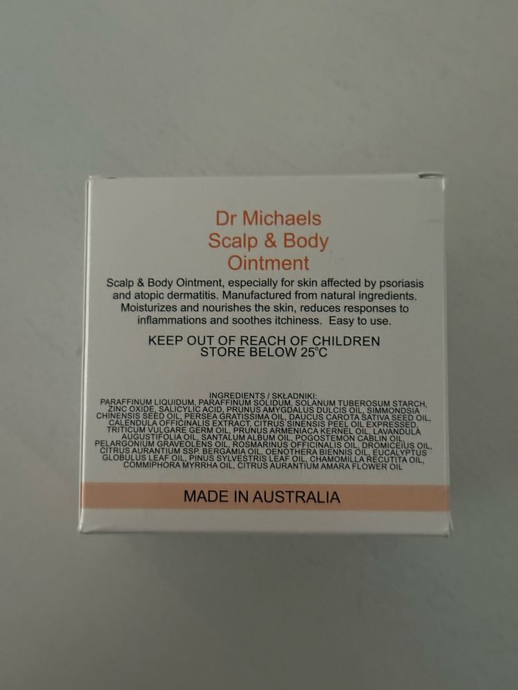 Dr Michaels balsam krem maść na egzeme łuszczyca nowa 250 g