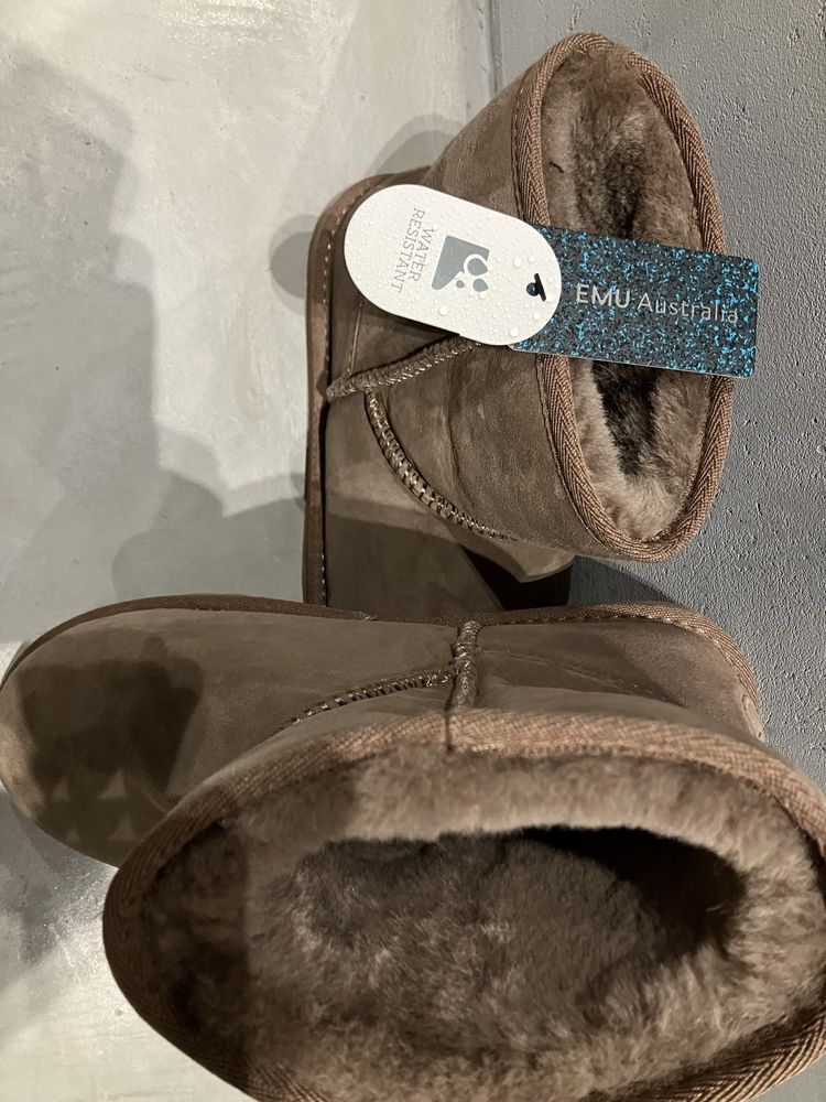 EMU oryginalne buty wodoodporne water resistance rozm.40 brązowe
