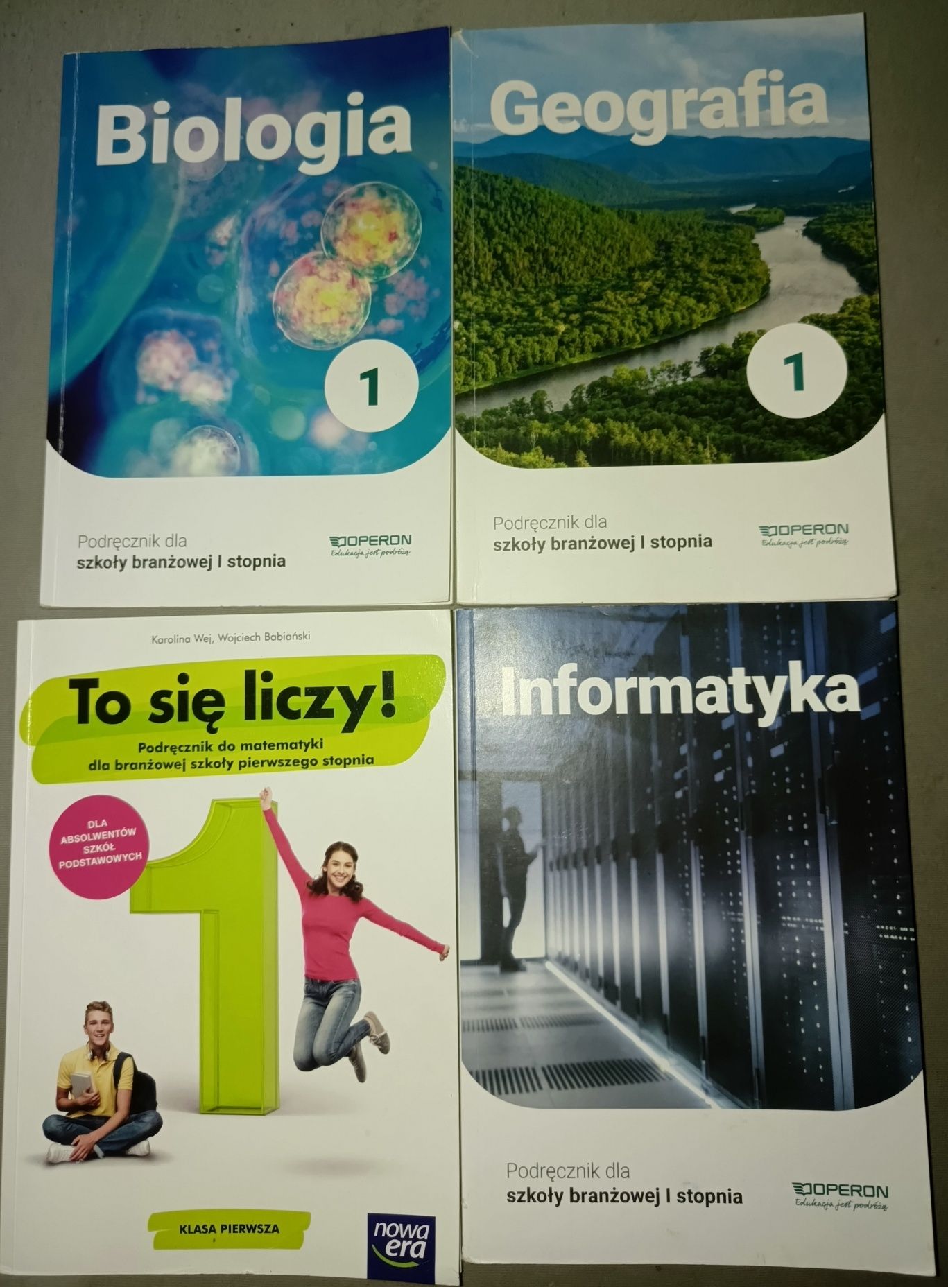 Sprzedam książki do 1 klasy szkoły branżowej