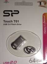 USB флеш накопитель Silicon Power 64Gb mini 2.6 грамма