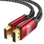 Kabel JSAUX DisplayPort 8K  2 metry oplot Nowy