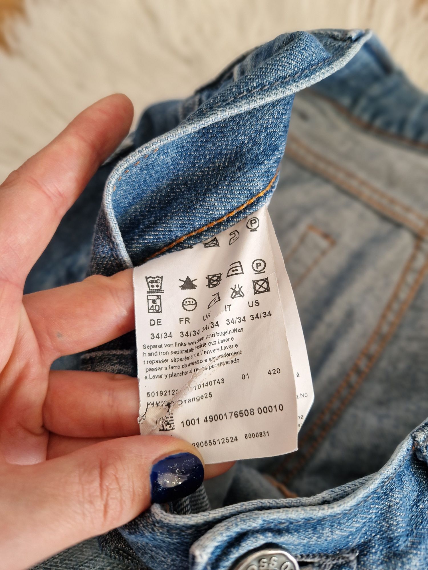 Boss Orange 34/34 M L jeansy spodnie jeansowe męskie dżinsy niebieskie