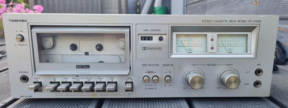 Toshiba PC-X10M cassette player deck