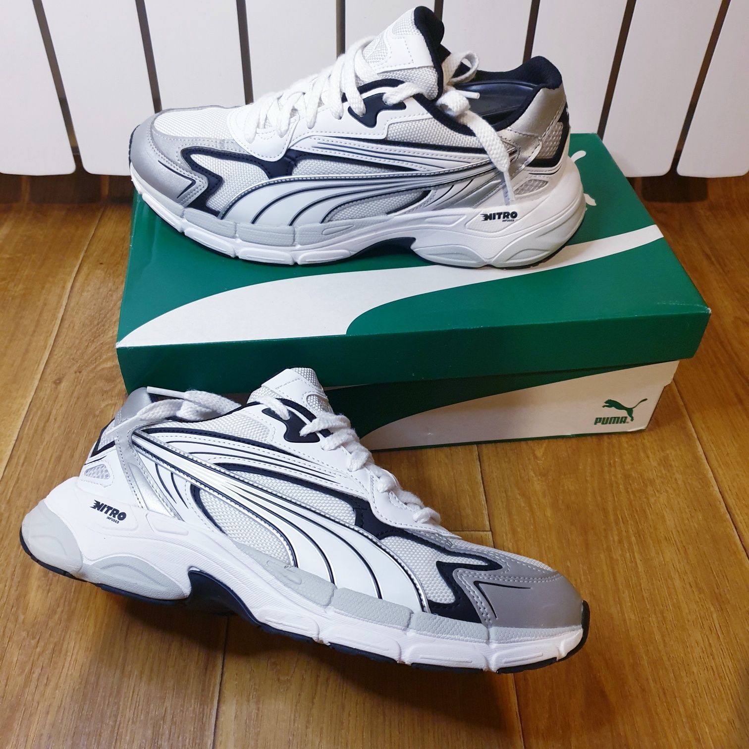 Мужские Puma Soft  running  43 ,28 см кроссовки белые 10
