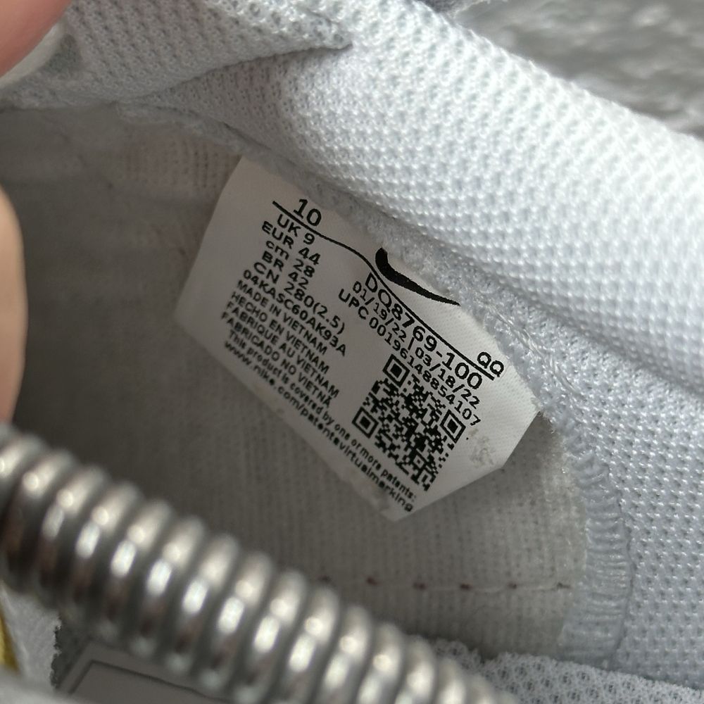 Чоловічі кросівки Nike Blazer Low 77 Jumbo Grey/Red Dq8769-100