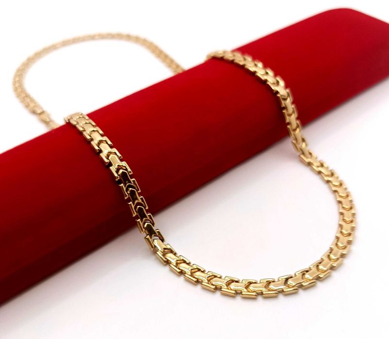 Złoty łańcuszek naszyjnik YES Pr.333 W:13,95gr Dł:50cm Szer:5mm