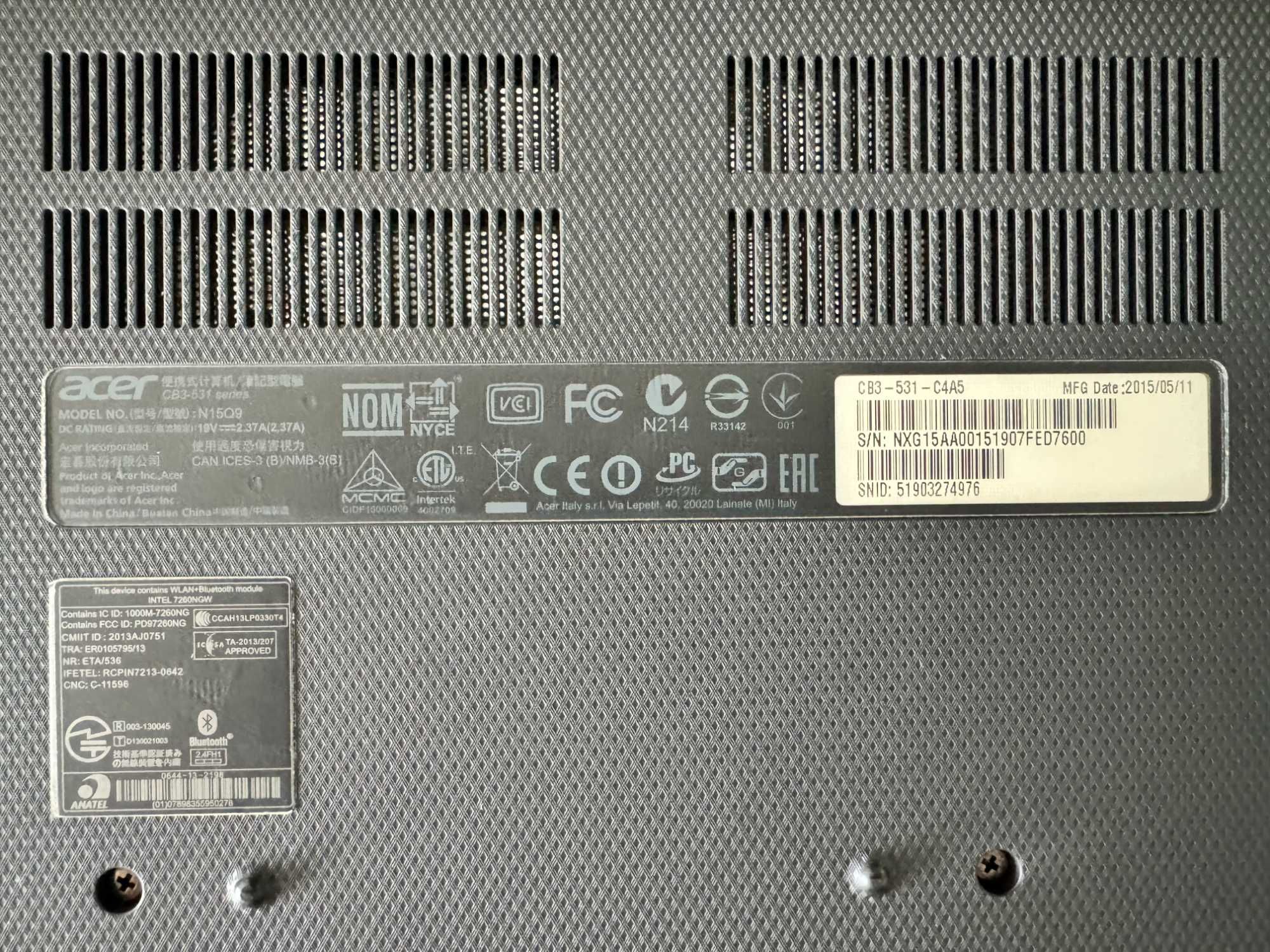 Acer Chromebook 15