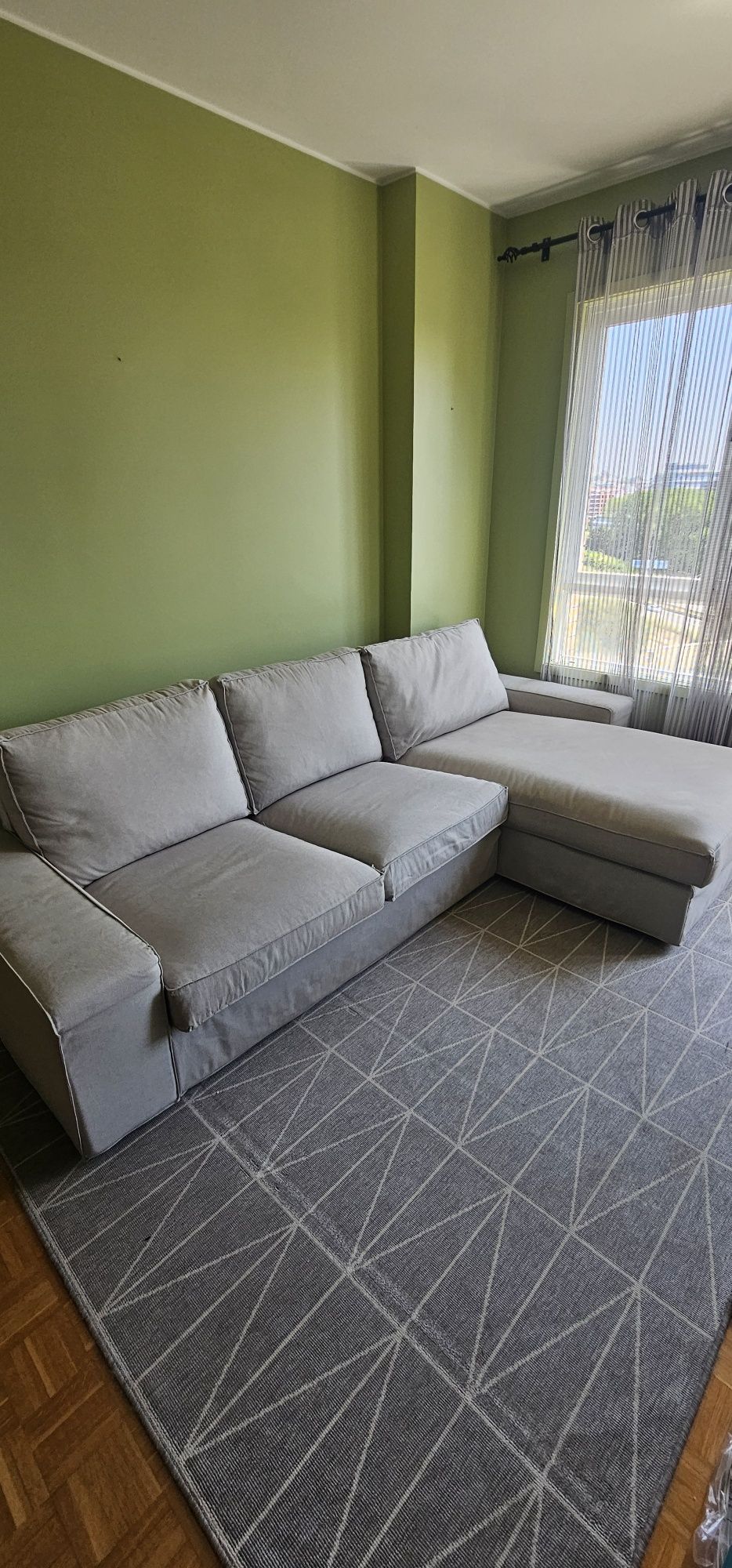 Sofa Ikea Kivic 3 lugares c/chaise longue