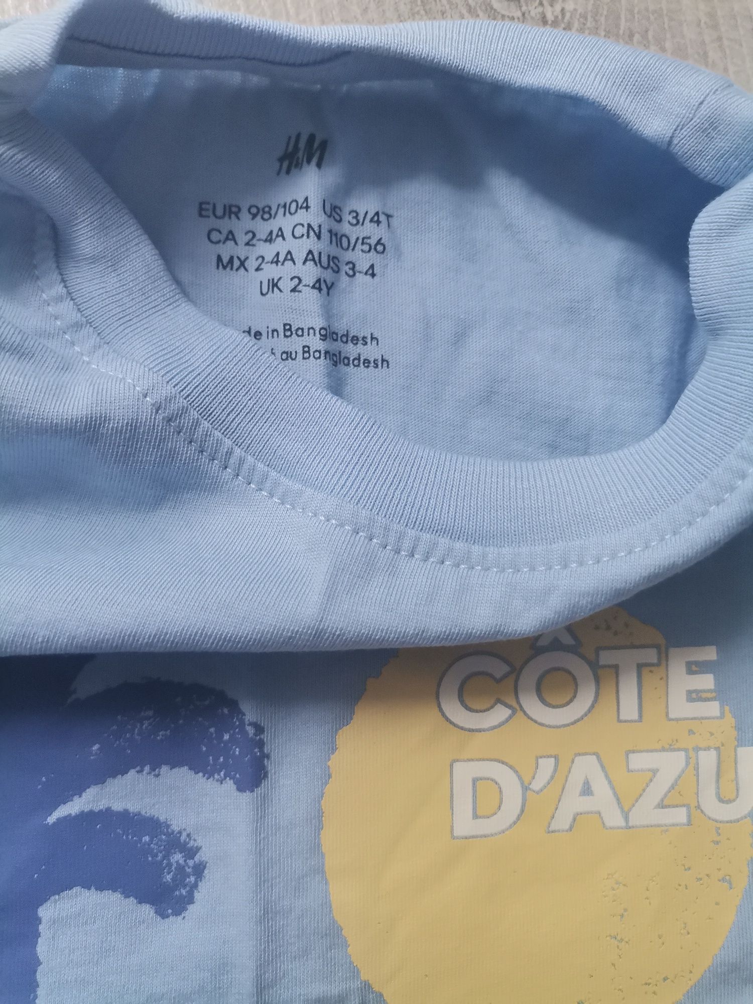 Koszulki dla chłopca 98/104 H&M