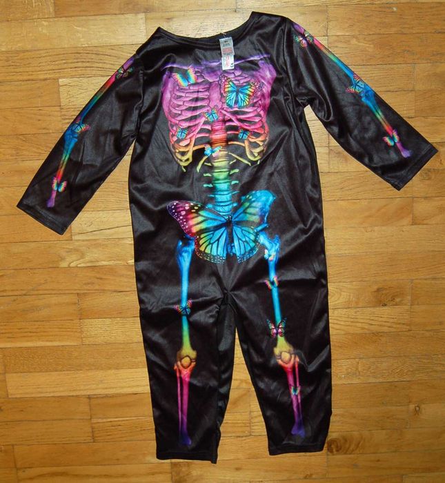 jak NOWY strój kostium Kościotrup Halloween Karnawał TU 3-4 lata