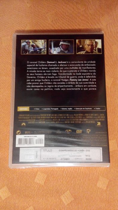 DVD Compromisso de Honra