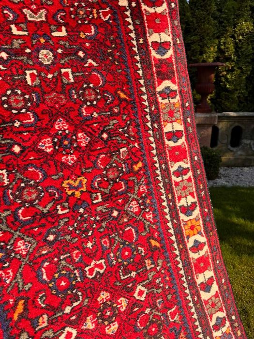 Chodnik dywan wełniany perski r.tkany Iran HAMADAN 400x90 gal. 15 tys