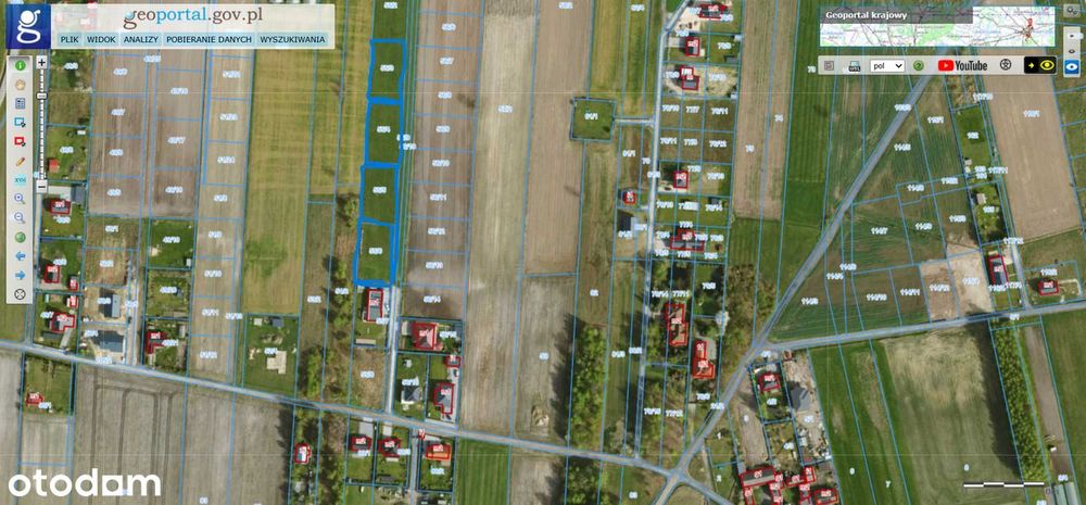 Sprzedam działki 1222 m2. Piotrków Trybunalski