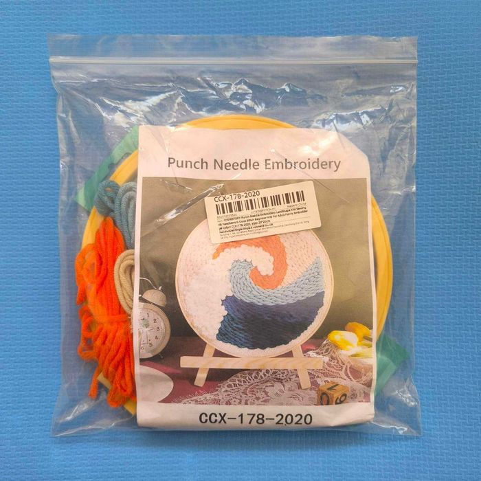 Набор для вышивания в ковровой технике (ковровая вышивка) "Волна"