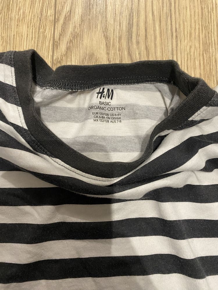 Bluzka H&M w paski na 8-9 lat