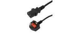 Kabel zasilający angielski 1,5m UK C13 100szt
