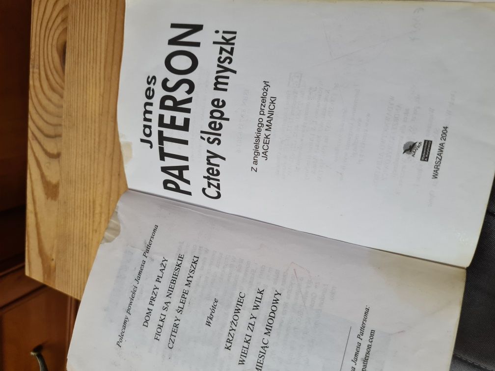 Cztery ślepe myszki - James Patterson ~