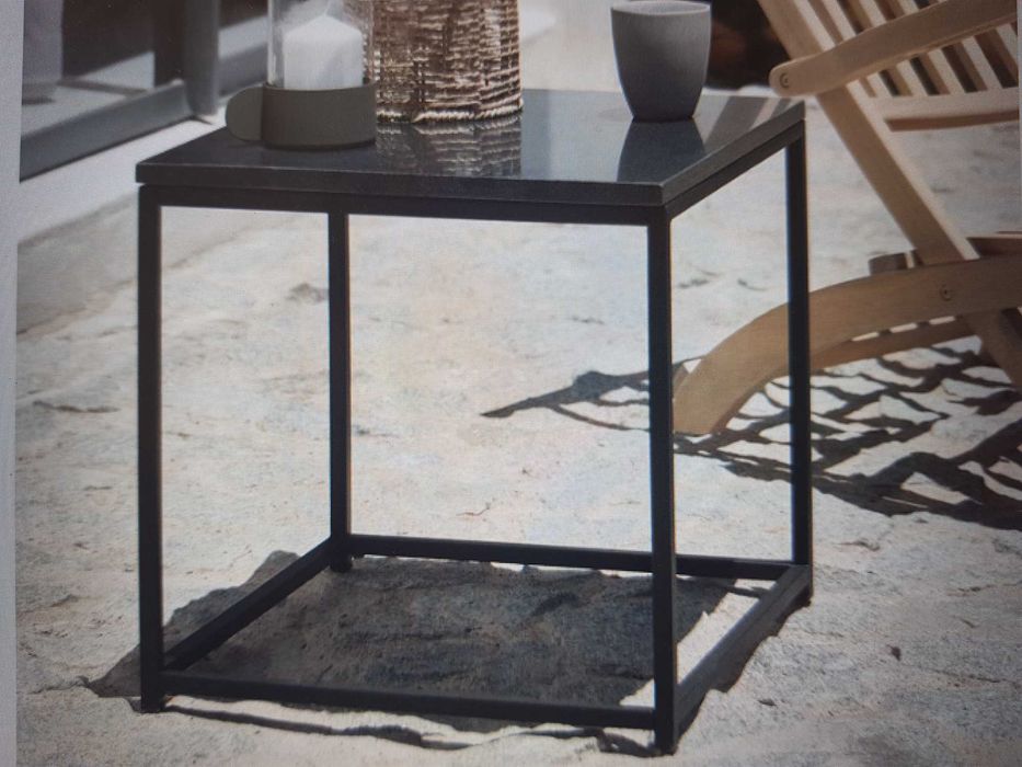 Metalowy stolik, czarny, JYSK