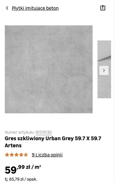 Sprzedam Plytki 60x60 imitujace beton