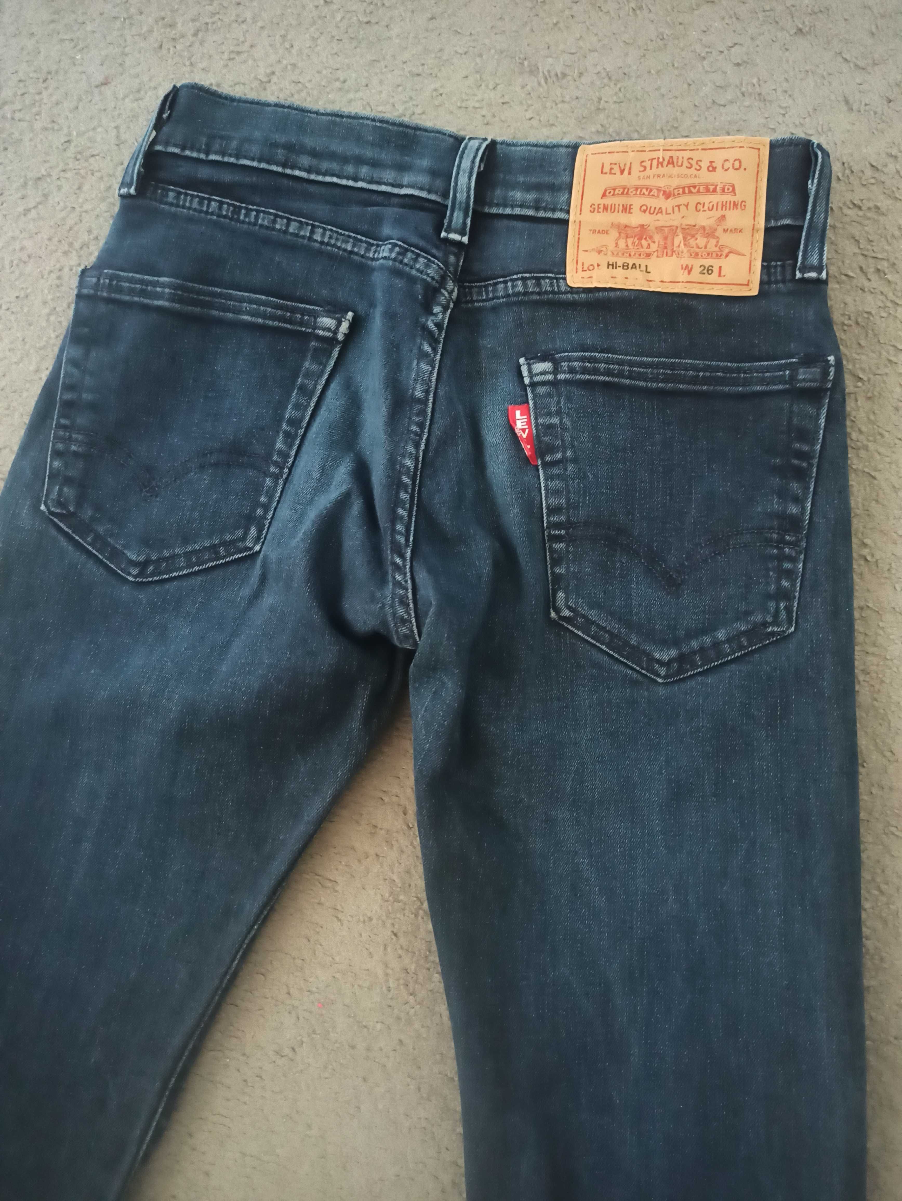 Spodnie Levi Strauss Hi Ball rozmiar W26 L28 165/66A Levis Premium