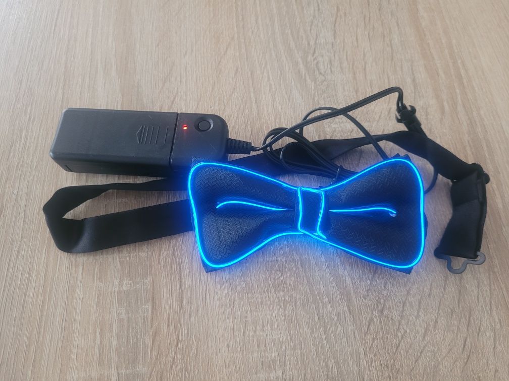 Zestaw mucha oraz szelki led impreza
