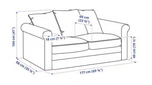 Sofa IKEA GRONLID 2 lugares c/ garantia